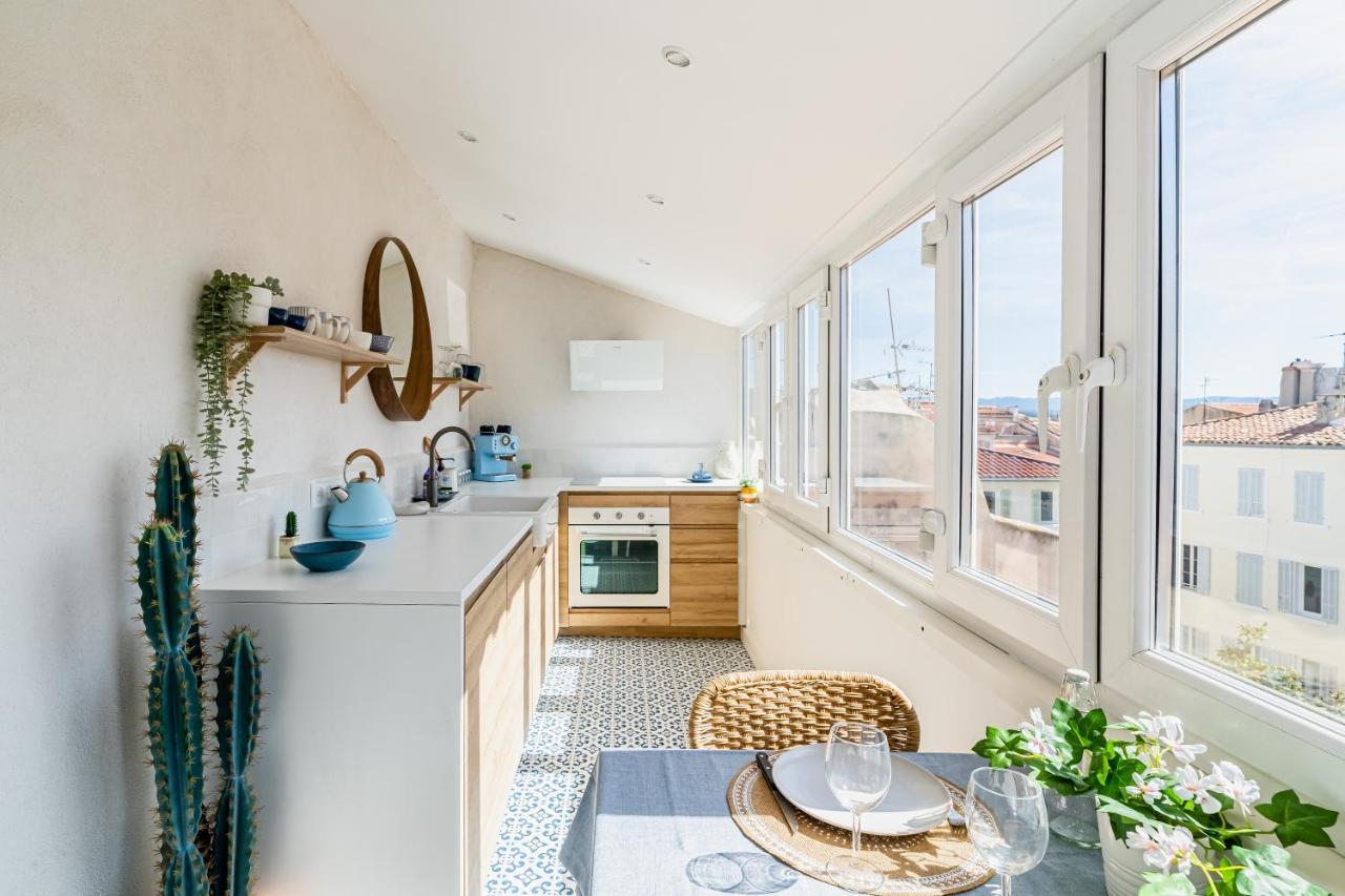 Casa Belvedere - Duplex Atypique Avec Vue Feerique & Parking Souterrain La Ciotat Exteriör bild